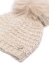 Paz Rodriguez Muts met pompon Beige - Thumbnail 2