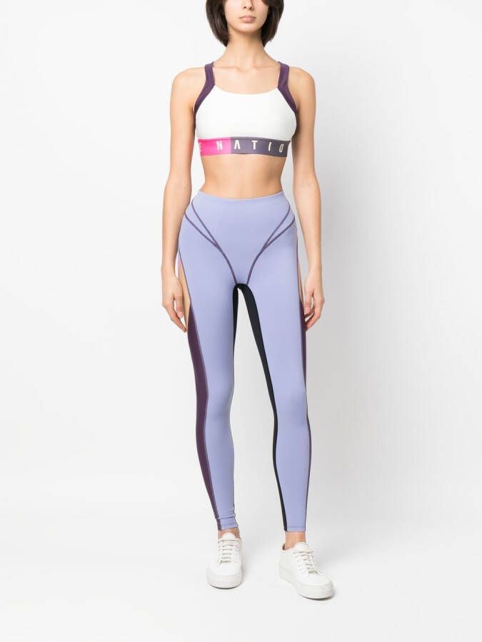 P.E Nation Legging met colourblocking Paars