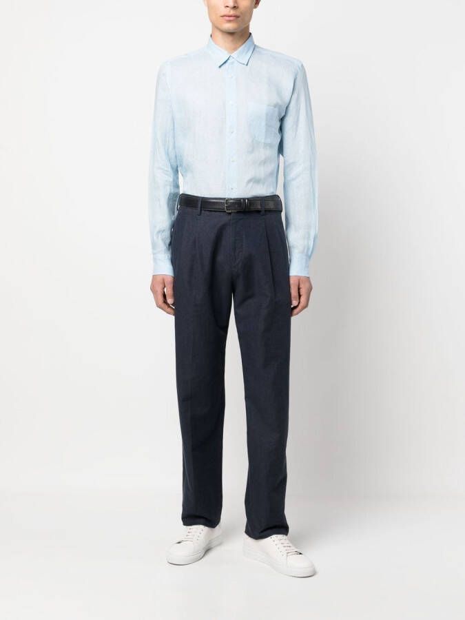 PENINSULA SWIMWEAR Button-down overhemd Blauw