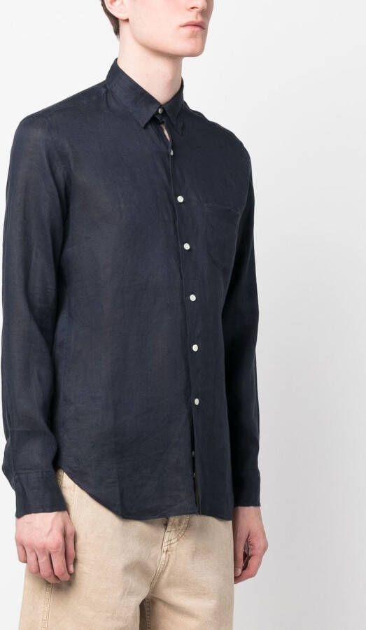 PENINSULA SWIMWEAR Button-up overhemd Blauw