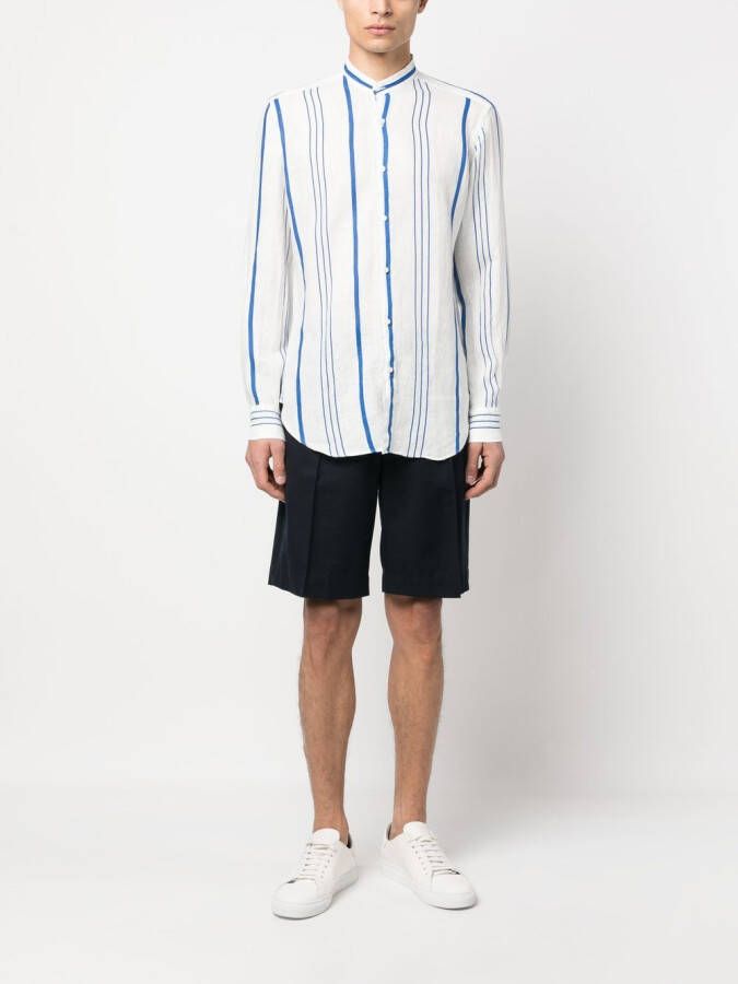 PENINSULA SWIMWEAR Gestreept overhemd Wit