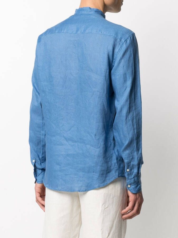 PENINSULA SWIMWEAR Overhemd met gekreukt-effect Blauw