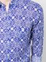 PENINSULA SWIMWEAR Overhemd met geometrische print Blauw - Thumbnail 5