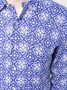 PENINSULA SWIMWEAR Overhemd met geometrische print Blauw - Thumbnail 5