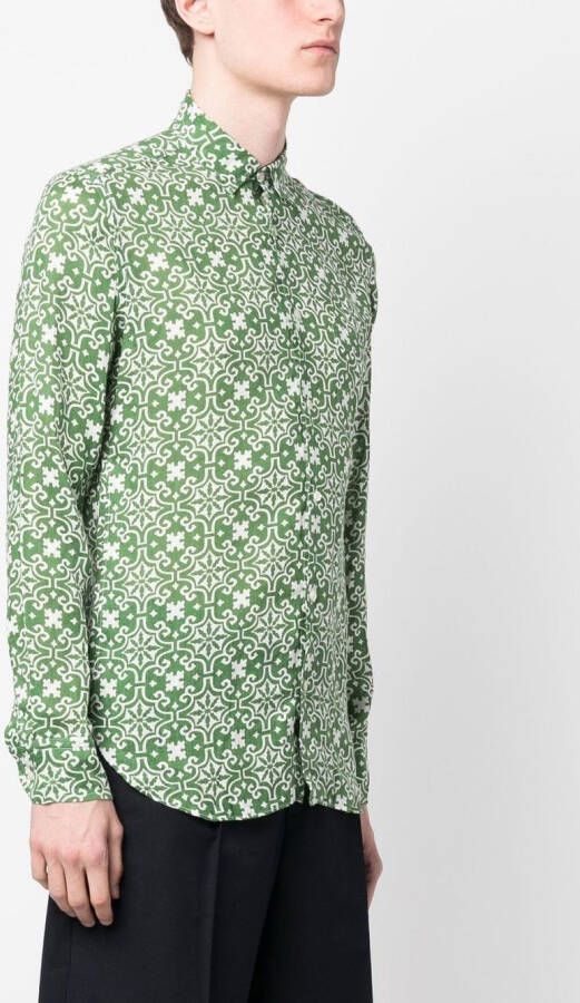 PENINSULA SWIMWEAR Overhemd met grafische print Groen