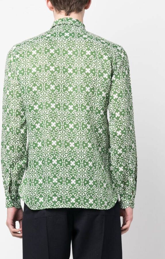 PENINSULA SWIMWEAR Overhemd met grafische print Groen