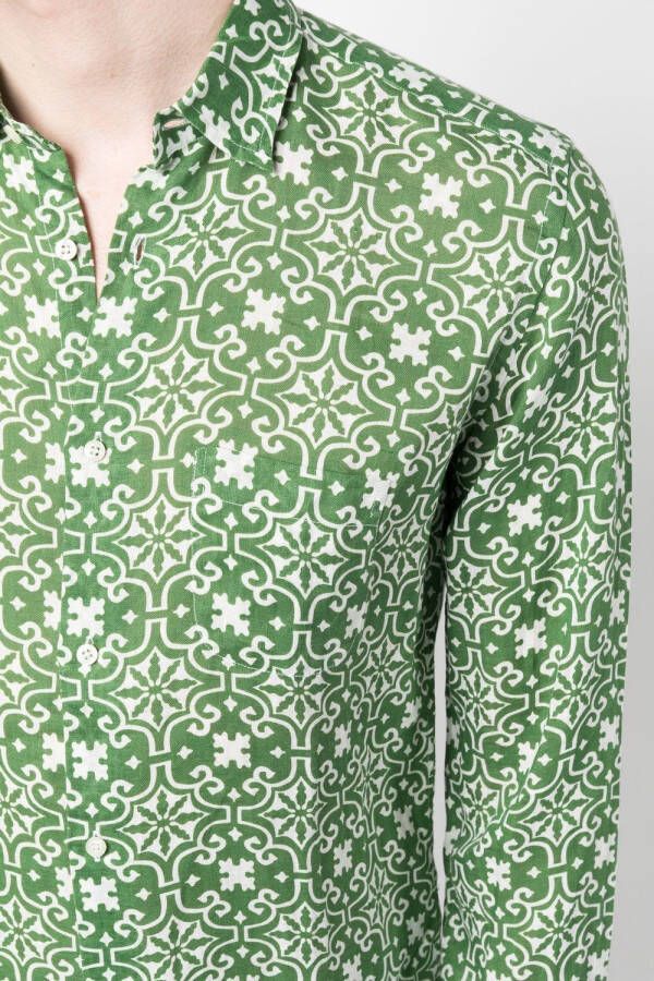 PENINSULA SWIMWEAR Overhemd met grafische print Groen