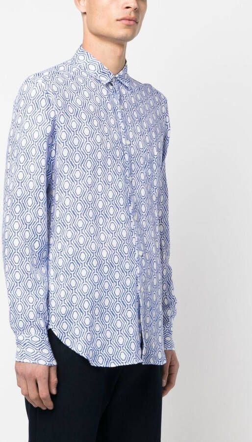 PENINSULA SWIMWEAR Overhemd met print Blauw