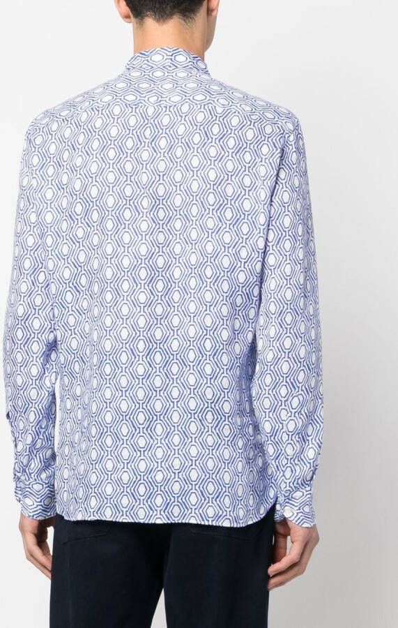 PENINSULA SWIMWEAR Overhemd met print Blauw