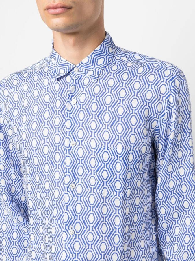 PENINSULA SWIMWEAR Overhemd met print Blauw