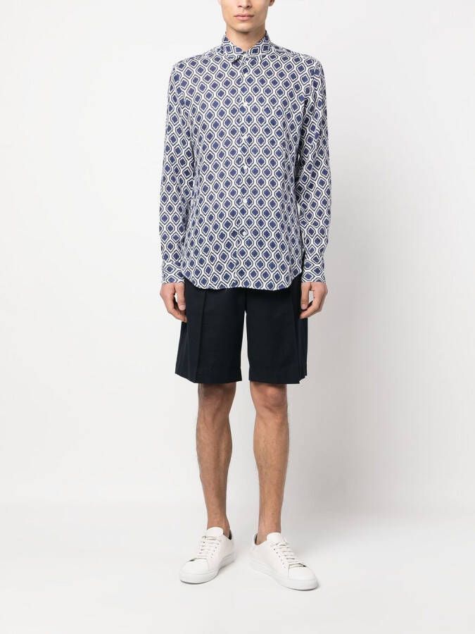PENINSULA SWIMWEAR Overhemd met print Blauw