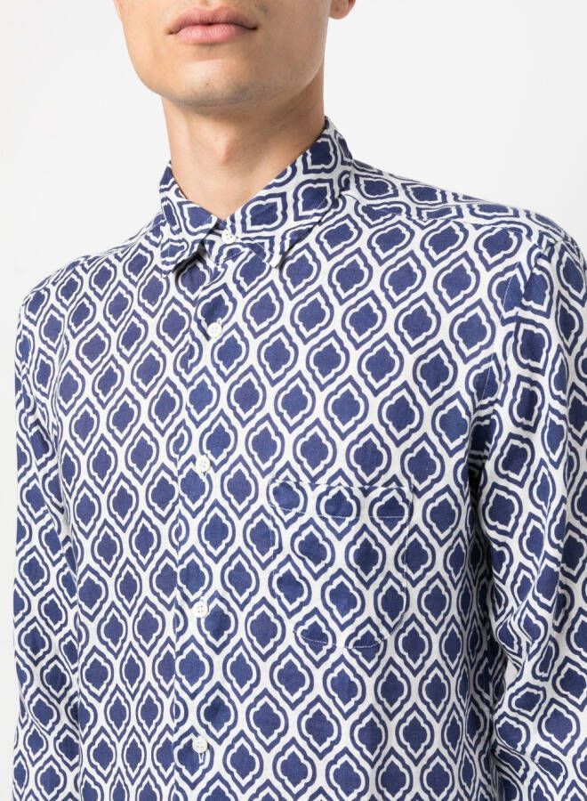 PENINSULA SWIMWEAR Overhemd met print Blauw