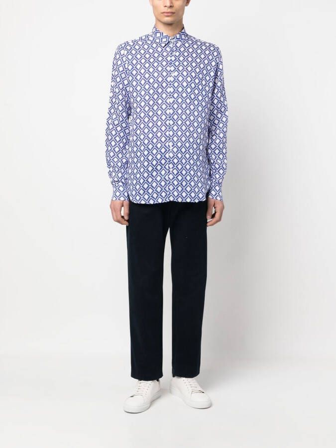 PENINSULA SWIMWEAR Overhemd met print Blauw