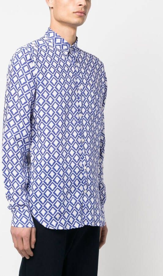 PENINSULA SWIMWEAR Overhemd met print Blauw