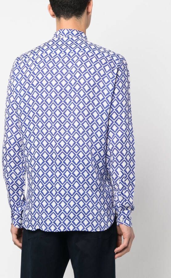 PENINSULA SWIMWEAR Overhemd met print Blauw