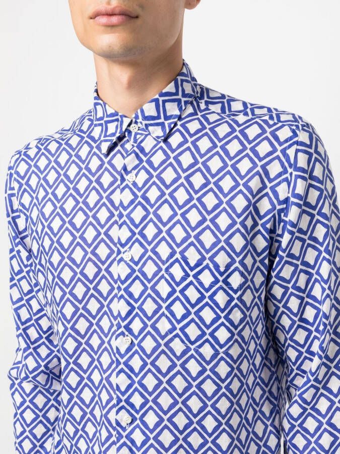 PENINSULA SWIMWEAR Overhemd met print Blauw