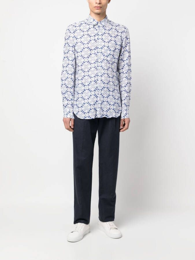 PENINSULA SWIMWEAR Overhemd met print Blauw