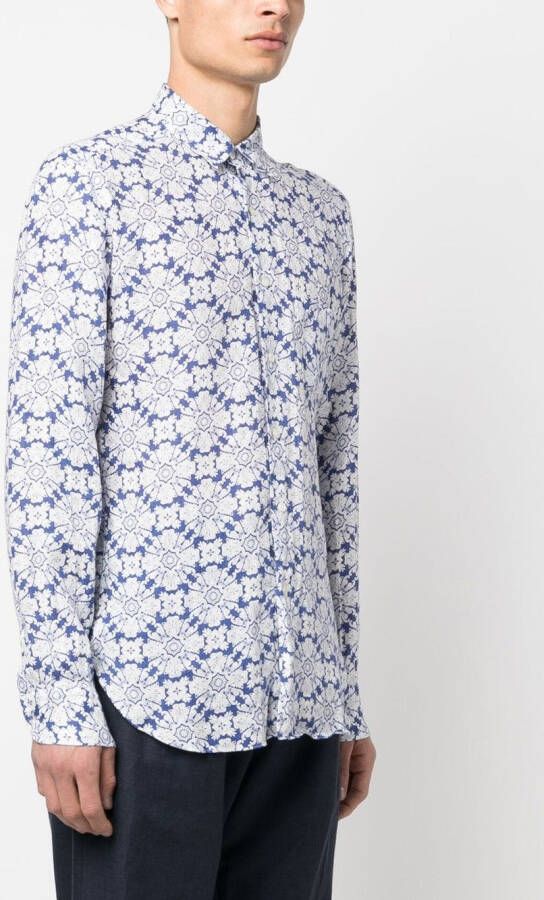 PENINSULA SWIMWEAR Overhemd met print Blauw