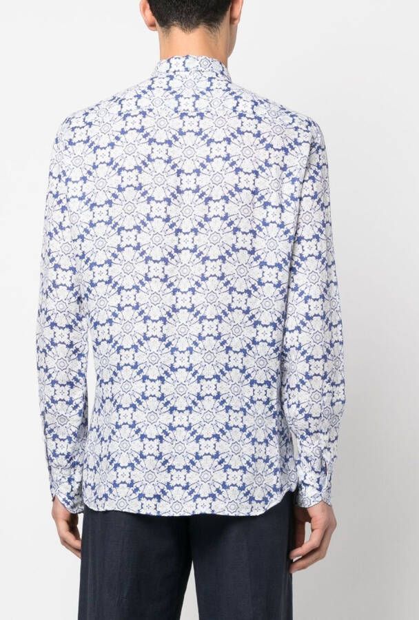 PENINSULA SWIMWEAR Overhemd met print Blauw