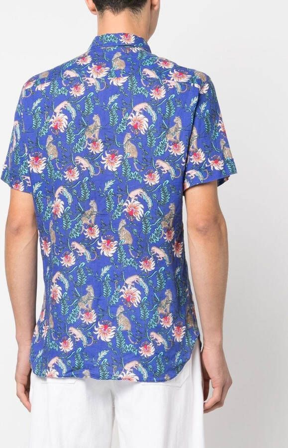 PENINSULA SWIMWEAR Overhemd met print Blauw