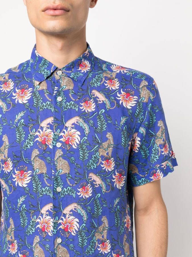 PENINSULA SWIMWEAR Overhemd met print Blauw