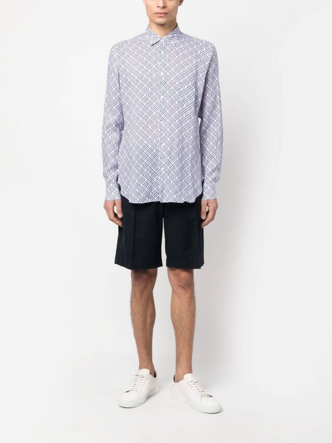 PENINSULA SWIMWEAR Overhemd met print Wit