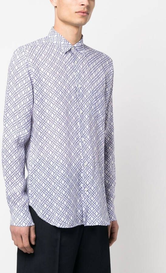 PENINSULA SWIMWEAR Overhemd met print Wit