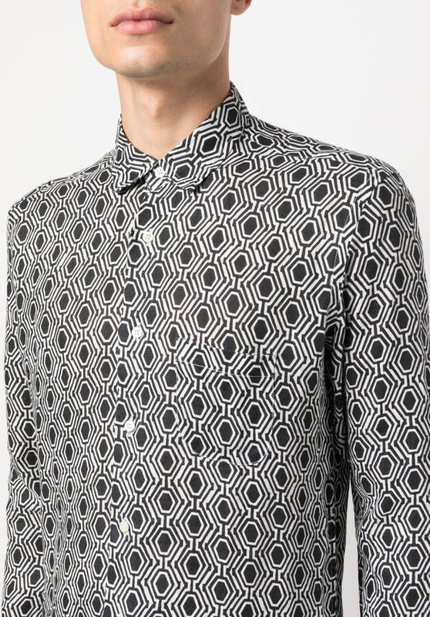 PENINSULA SWIMWEAR Overhemd met print Wit