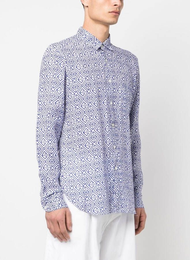 PENINSULA SWIMWEAR Overhemd met print Wit