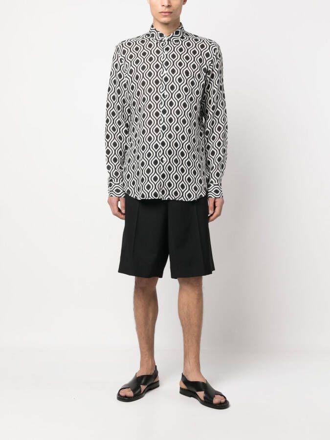 PENINSULA SWIMWEAR Overhemd met print Zwart
