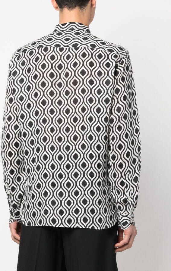 PENINSULA SWIMWEAR Overhemd met print Zwart
