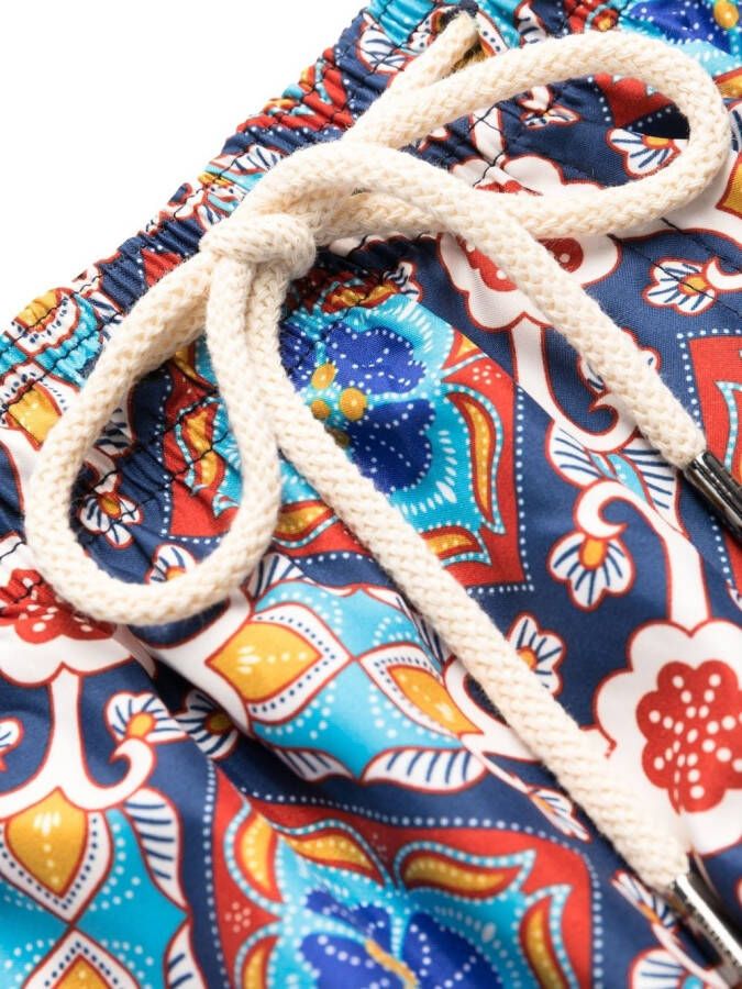 PENINSULA SWIMWEAR Zwembroek met geometrische print Blauw