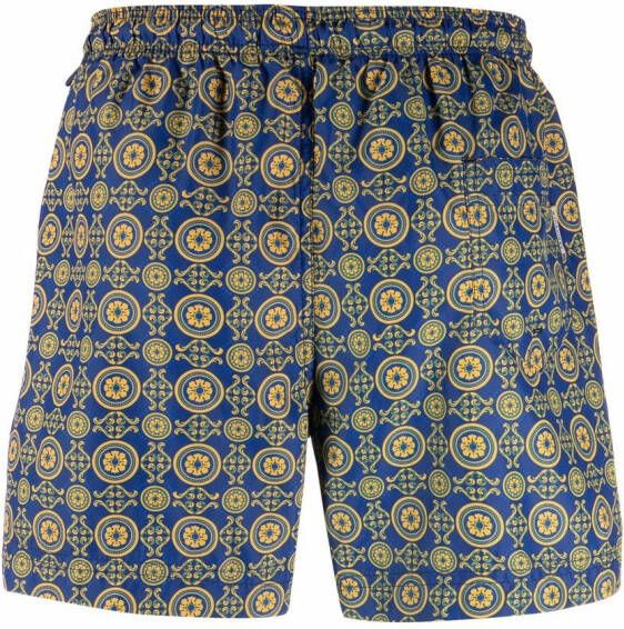 PENINSULA SWIMWEAR Zwembroek met geometrische print Blauw
