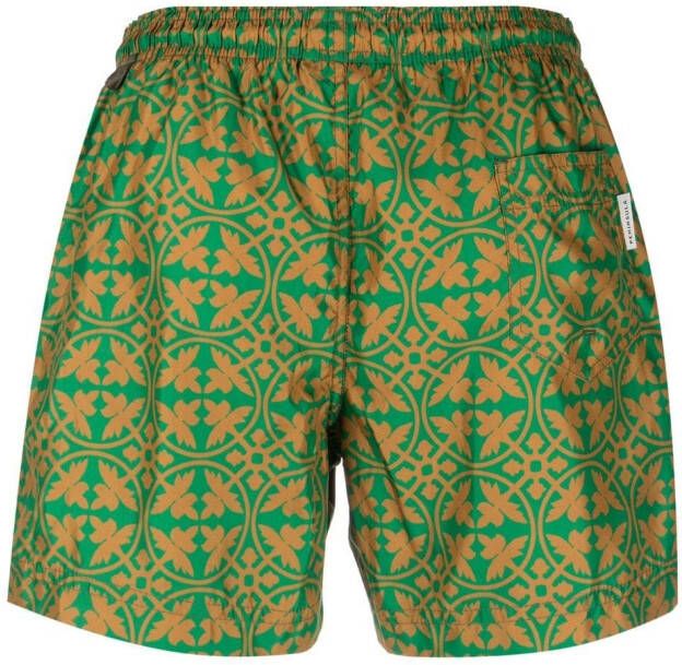 PENINSULA SWIMWEAR Zwembroek met geometrische print Groen