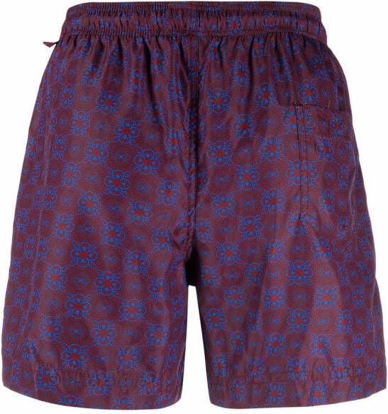PENINSULA SWIMWEAR Zwembroek met geometrische print Rood