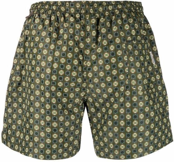 PENINSULA SWIMWEAR Zwembroek met trekkoordtaille Groen