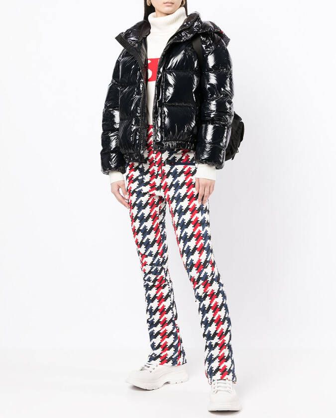 Perfect Moment Glanzend ski-jack Zwart