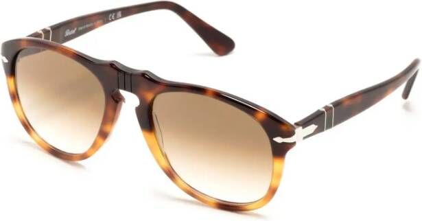 Persol 649-riginal zonnebril met schilpadschild design Bruin