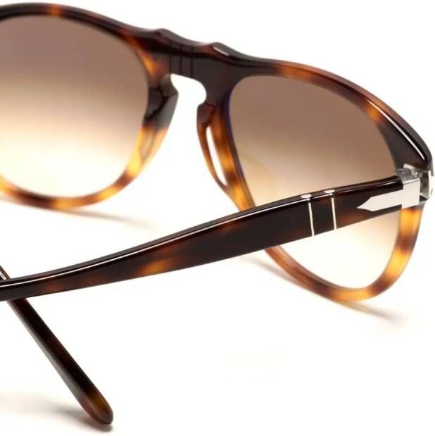 Persol 649-riginal zonnebril met schilpadschild design Bruin