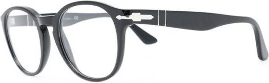 Persol Bril met rond montuur Zwart