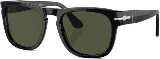 Persol Elio zonnebril met rond montuur Zwart