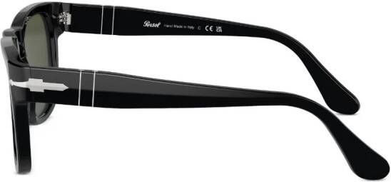 Persol Elio zonnebril met rond montuur Zwart