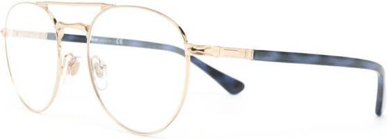 Persol PO2495V bril met rond montuur Blauw