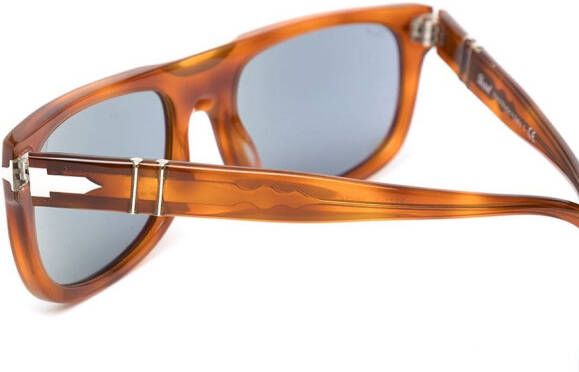 Persol PO3271S zonnebril met vierkant montuur Bruin