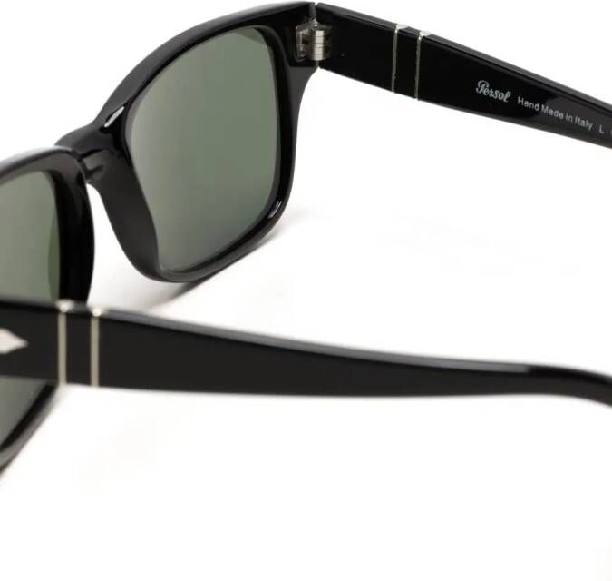 Persol PO3288S zonnebril met vierkant montuur Zwart