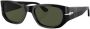 Persol Zonnebril met rechthoekig montuur Zwart - Thumbnail 2