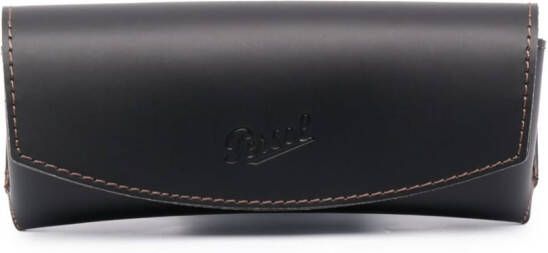 Persol Zonnebril met rond montuur Zwart