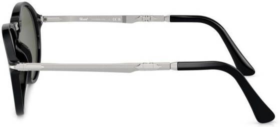 Persol Zonnebril met rond montuur Zwart