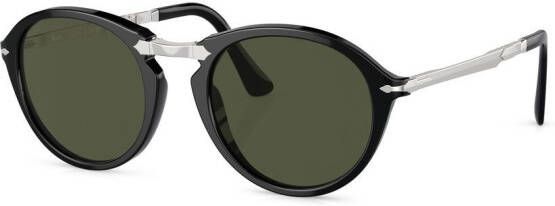 Persol Zonnebril met rond montuur Zwart