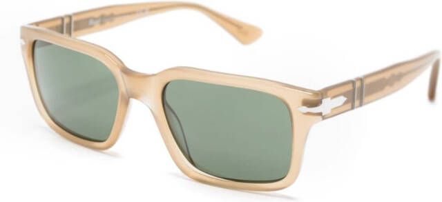 Persol Zonnebril met vierkant montuur Beige